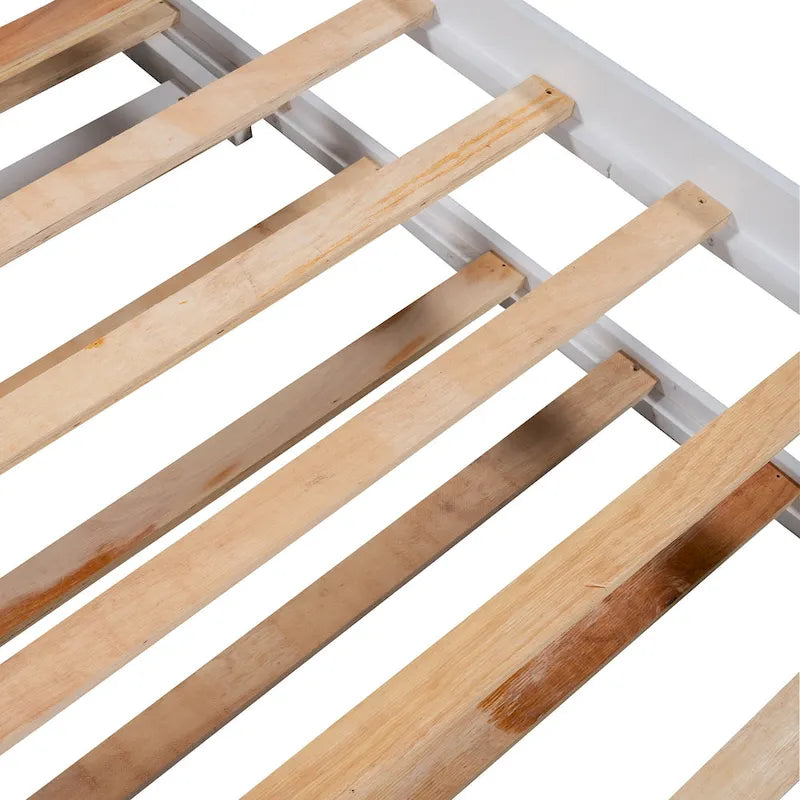 Lit plateforme double avec lit gigogne réglable
