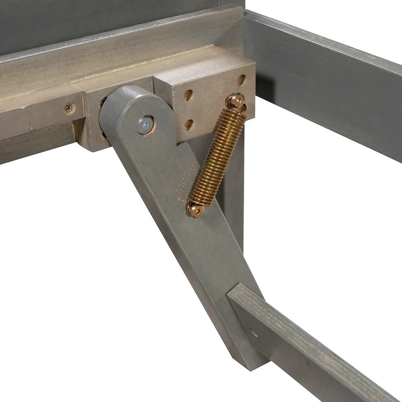 Lit plateforme double avec lit gigogne réglable