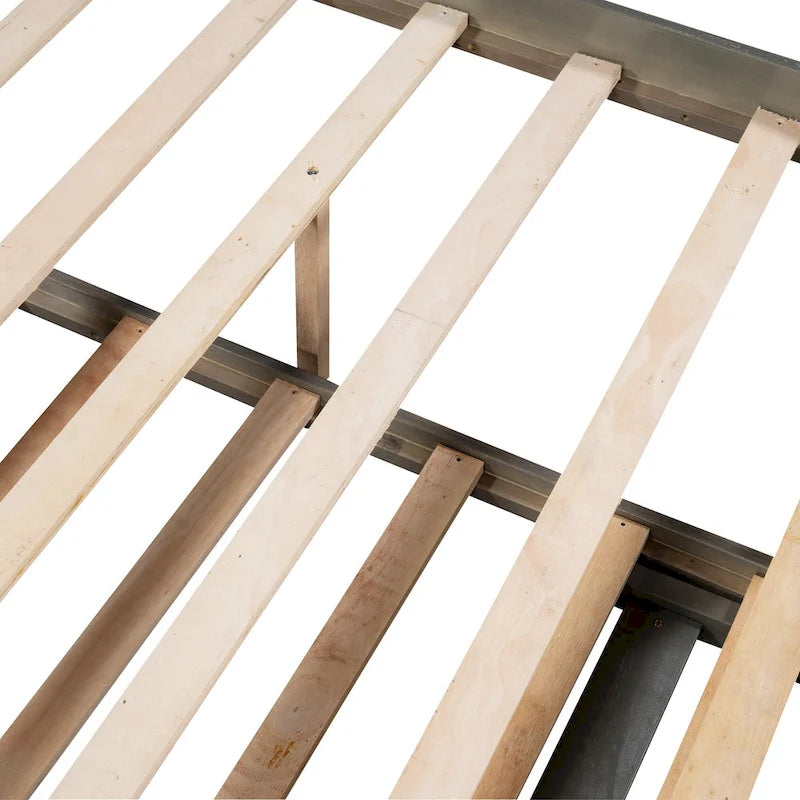 Lit plateforme double avec lit gigogne réglable