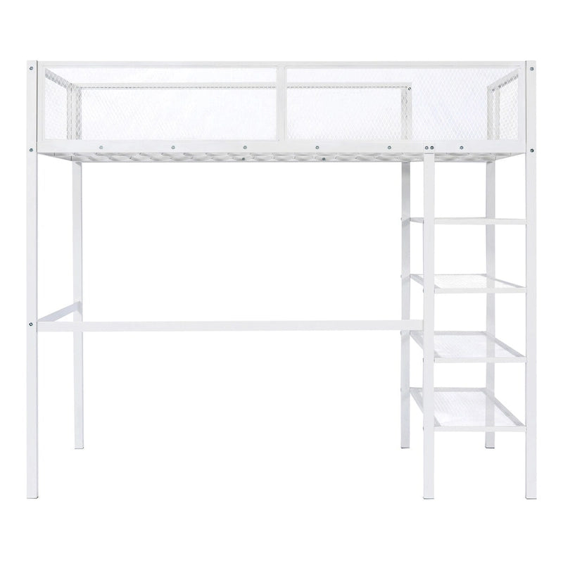 Lit mezzanine multifonctionnel de style moderne