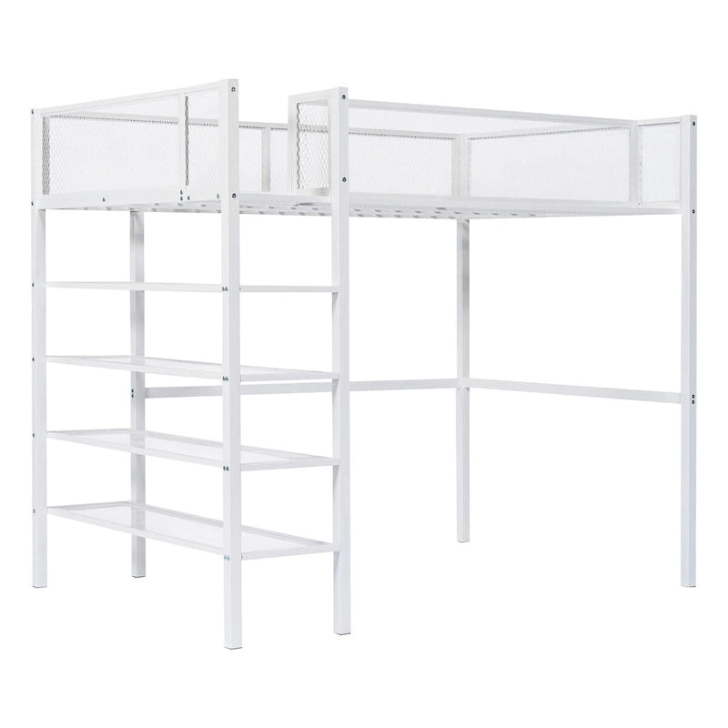 Lit mezzanine multifonctionnel de style moderne
