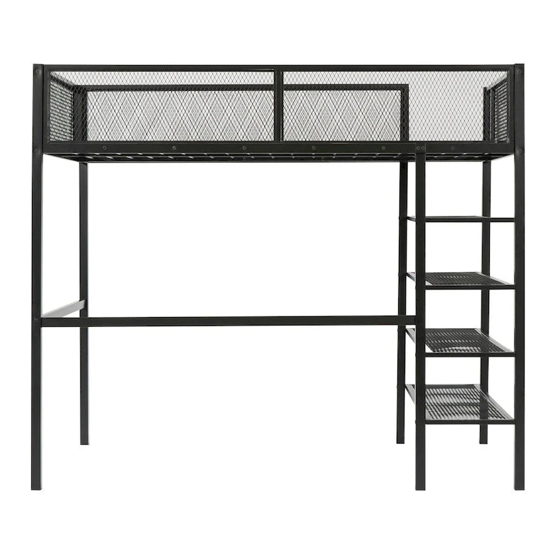 Lit mezzanine multifonctionnel de style moderne