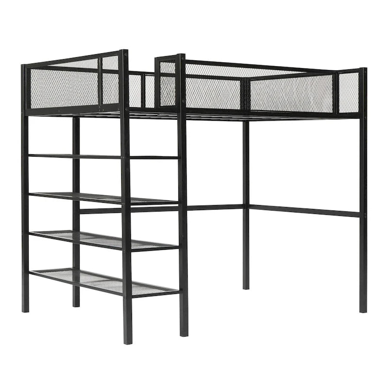 Lit mezzanine multifonctionnel de style moderne