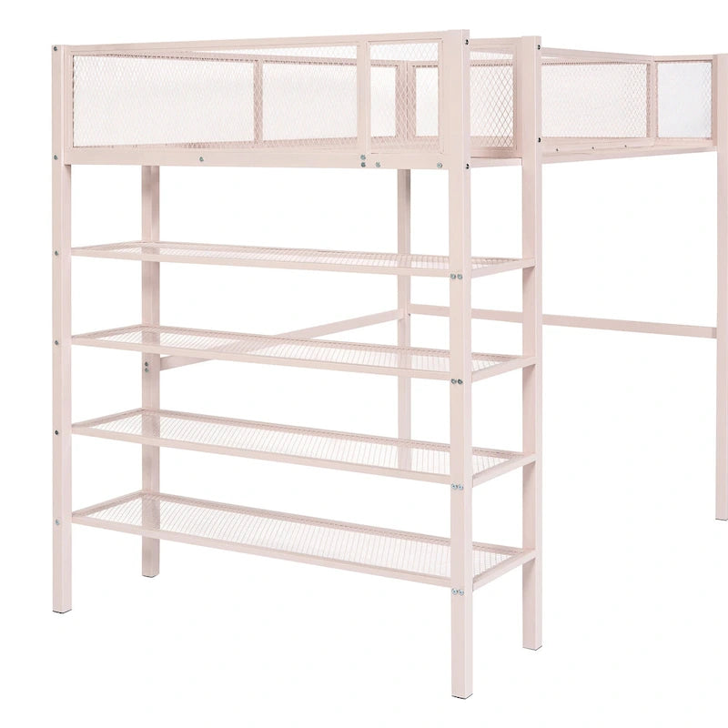 Lit mezzanine multifonctionnel de style moderne