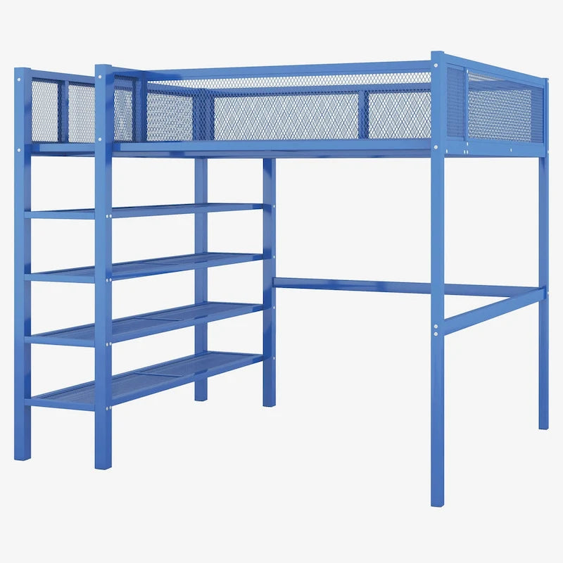 Lit mezzanine multifonctionnel de style moderne