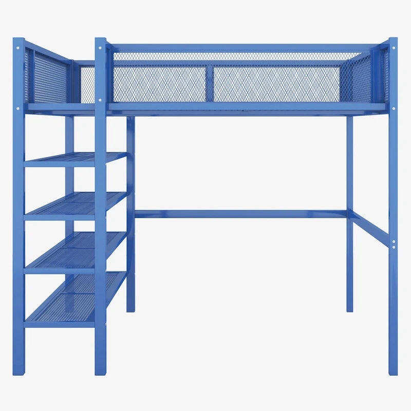 Lit mezzanine multifonctionnel de style moderne